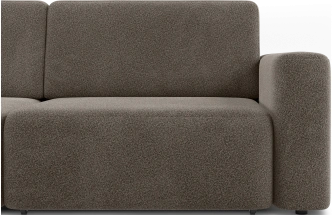 Диван прямой трехместный Дарио, модель 144, OVIS 30 (коричневый)