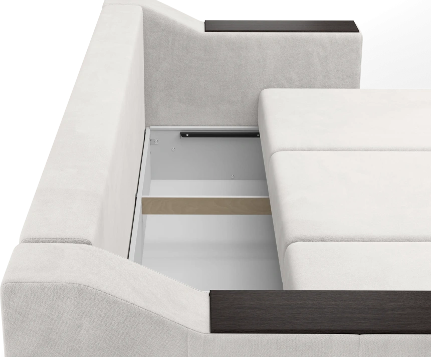 Диван прямой трехместный Невада, модель 020, Omega 01 (бежевый)