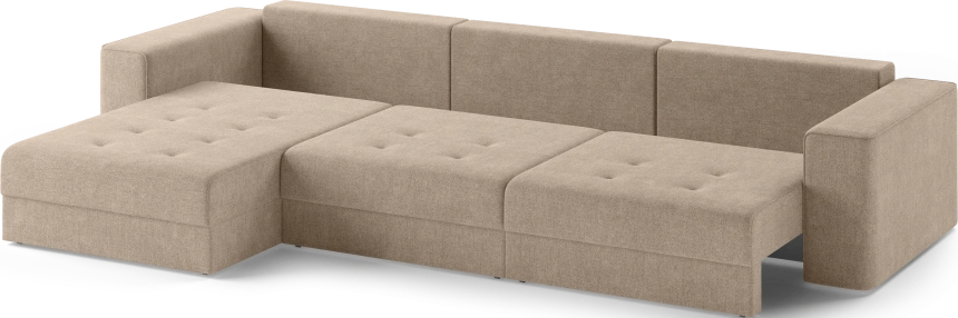 Диван угловой трехместный Конте, модель 036, Danco 290 (коричневый)