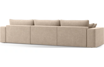 Диван угловой трехместный Конте, модель 036, Danco 290 (коричневый)