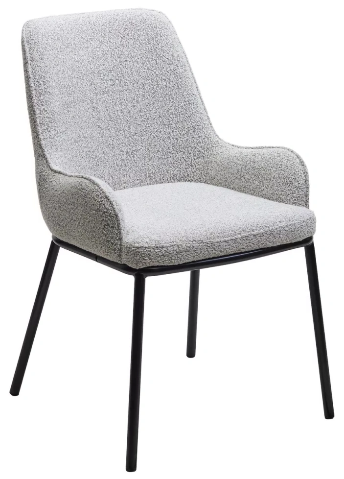 Стул Brio, мягкий, UF995-02, букле, черный каркас 