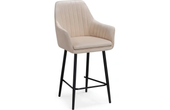 Полубарный стул Райнер, бежевый MR -26 / черный