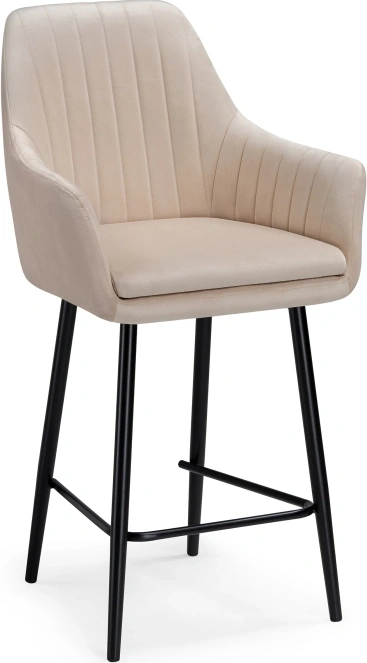 Полубарный стул Райнер, бежевый MR -26 / черный