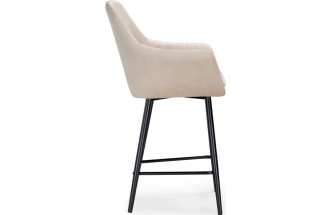 Полубарный стул Райнер, бежевый MR -26 / черный