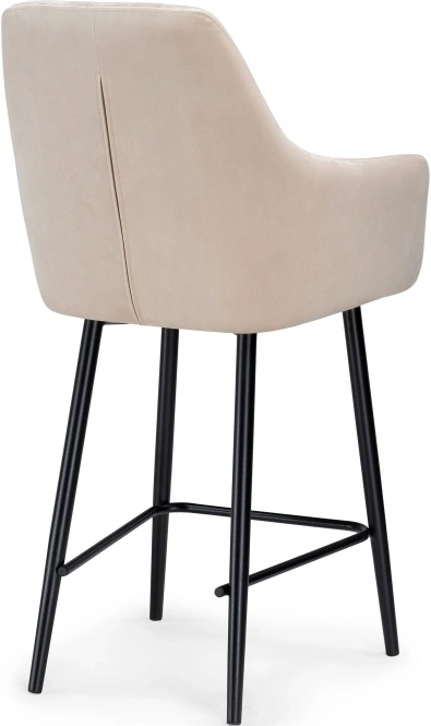 Полубарный стул Райнер, бежевый MR -26 / черный