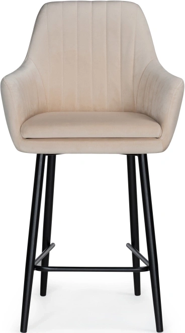 Полубарный стул Райнер, бежевый MR -26 / черный