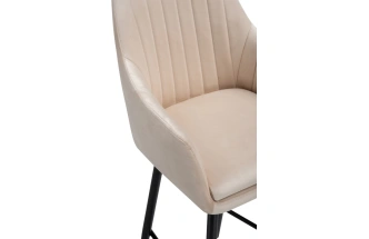 Полубарный стул Райнер, бежевый MR -26 / черный