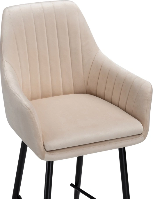 Полубарный стул Райнер, бежевый MR -26 / черный