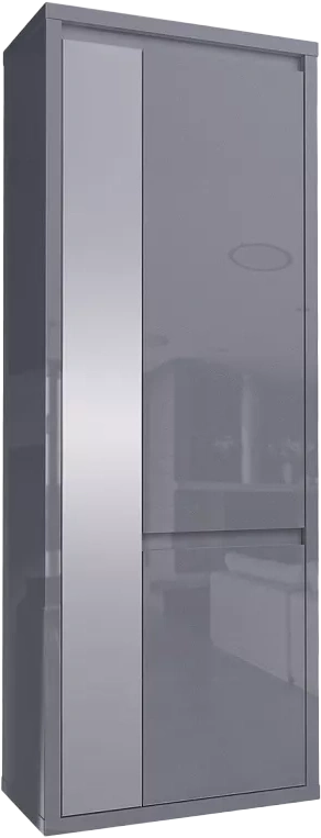 Шкаф Норден двухдверный, Серый глянец