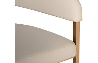 Стул Surge, мягкий, экокожа, светлый