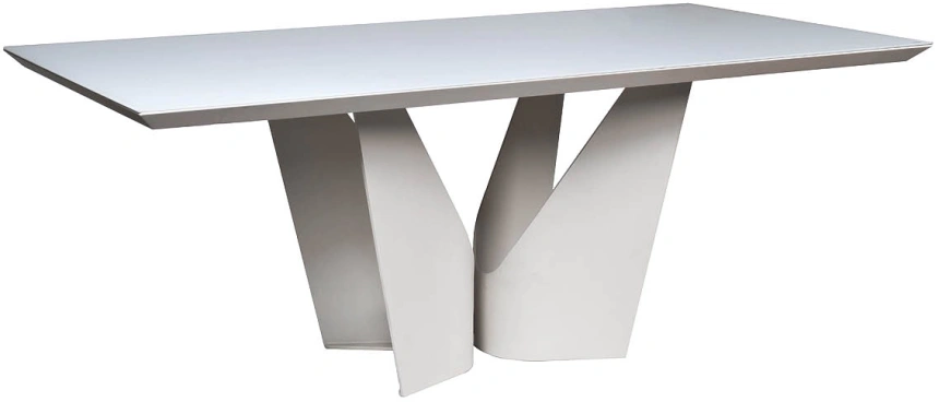 Обеденный стол Quadro, МДФ,  белый / белый 
