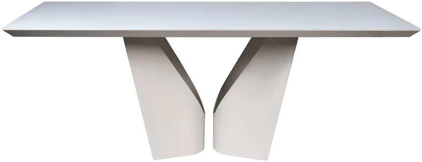 Обеденный стол Quadro, МДФ,  белый / белый 