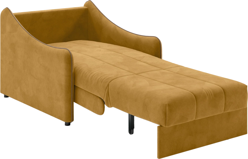 Кресло-кровать Дели 80, модель 032, Ultra Mustard​ / Ultra Stone​ (горчичный)