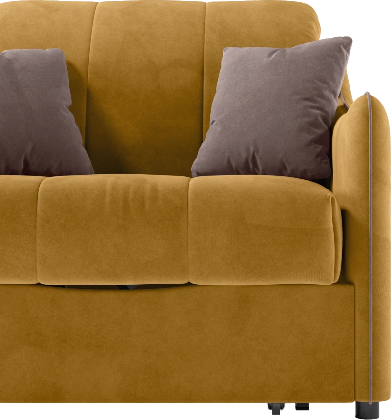 Кресло-кровать Дели 80, модель 032, Ultra Mustard​ / Ultra Stone​ (горчичный)