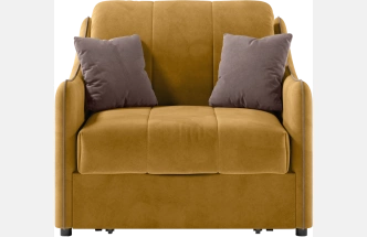 Кресло-кровать Дели 80, модель 032, Ultra Mustard​ / Ultra Stone​ (горчичный)