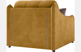 Кресло-кровать Дели 80, модель 032, Ultra Mustard​ / Ultra Stone​ (горчичный)