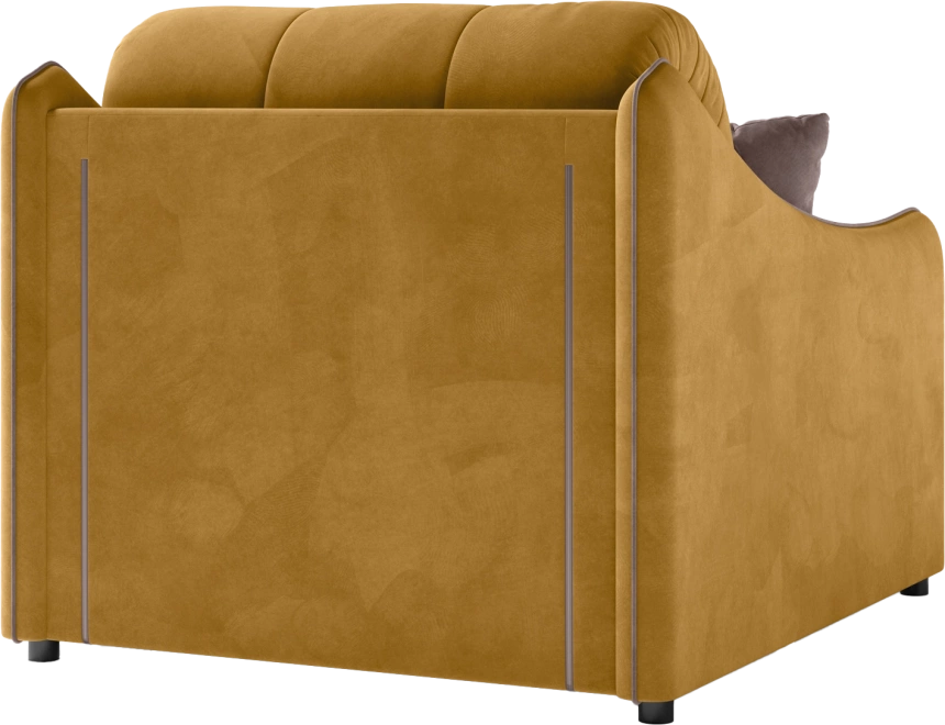 Кресло-кровать Дели 80, модель 032, Ultra Mustard​ / Ultra Stone​ (горчичный)