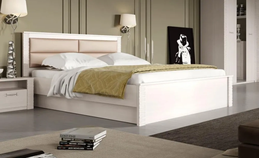 Кровать Элана 120, полутораспальная, бодега белая