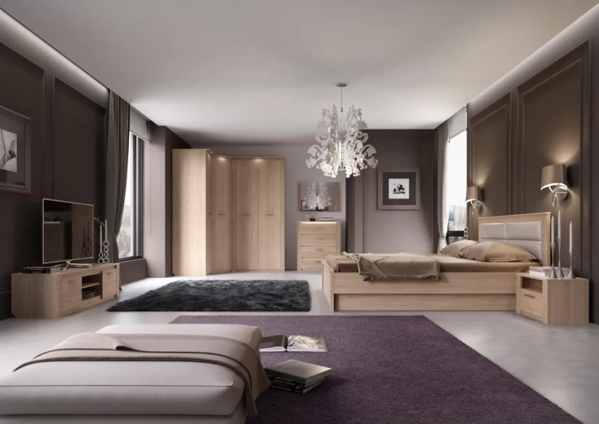 Комод 850 Элана, 4 ящика, дуб сонома