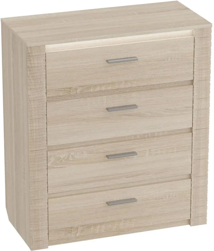 Комод 850 Элана, 4 ящика, дуб сонома