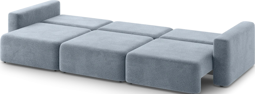 Диван прямой трехместный Дарио, модель 144, OVIS 78 (синий)