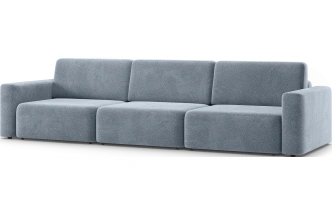 Диван прямой трехместный Дарио, модель 144, OVIS 78 (синий)