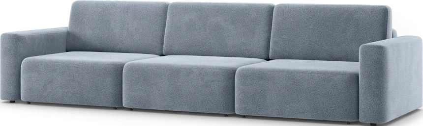 Диван прямой трехместный Дарио, модель 144, OVIS 78 (синий)