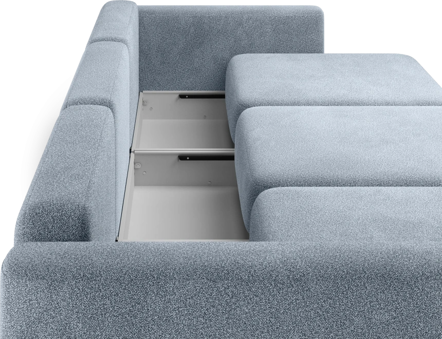 Диван прямой трехместный Дарио, модель 144, OVIS 78 (синий)