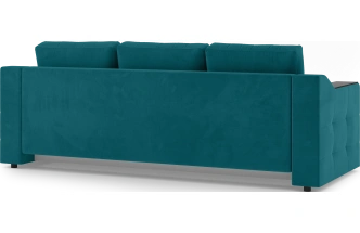 Диван прямой трехместный Невада, модель 020, Omega 61 (зелёный)