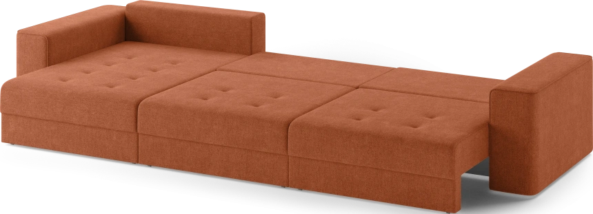 Диван угловой трехместный Конте, модель 036, Danco 412 (оранжевый)