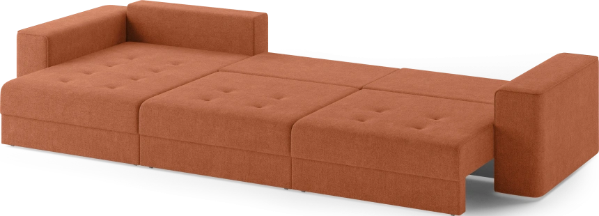 Диван угловой трехместный Конте, модель 036, Danco 412 (оранжевый)