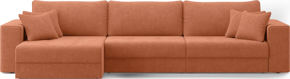 Диван угловой трехместный Конте, модель 036, Danco 412 (оранжевый)