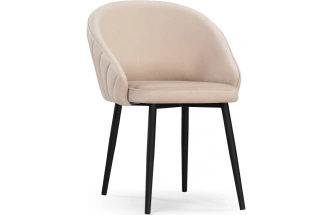 Стул Сутгайн, мягкий, MR-26 бежевый / черный
