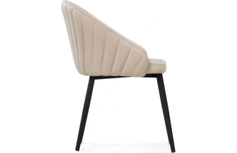 Стул Сутгайн, мягкий, MR-26 бежевый / черный