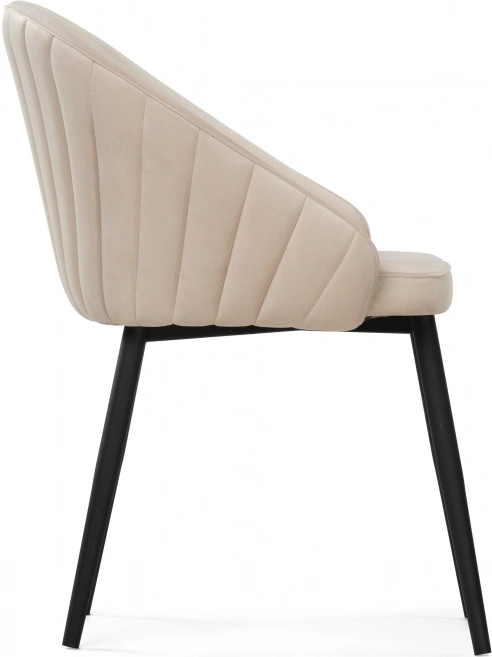 Стул Сутгайн, мягкий, MR-26 бежевый / черный