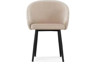 Стул Сутгайн, мягкий, MR-26 бежевый / черный