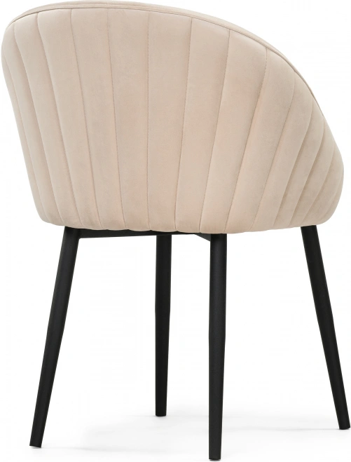 Стул Сутгайн, мягкий, MR-26 бежевый / черный