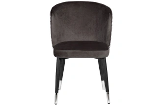 Стул 30C-1232F GR, мягкий, велюр, серый
