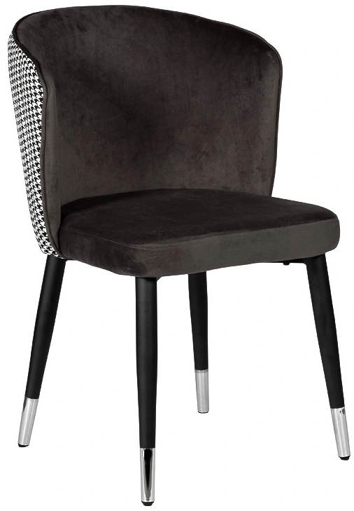 Стул 30C-1232F GR, мягкий, велюр, серый 