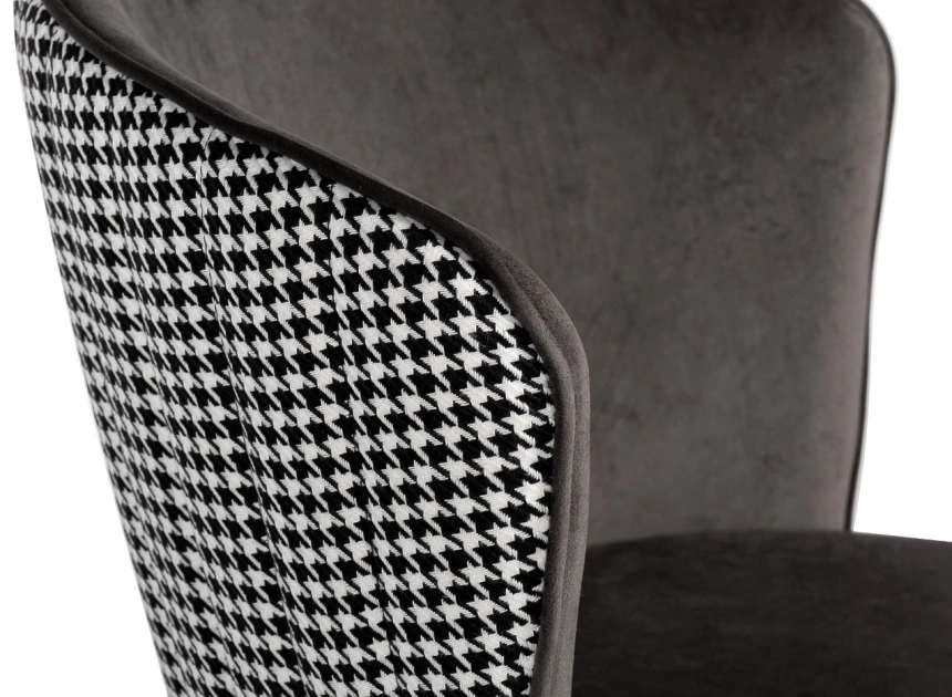 Стул 30C-1232F GR, мягкий, велюр, серый 