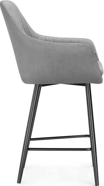 Полубарный стул Райнер, серый MR -11 / черный