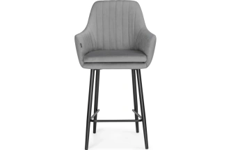 Полубарный стул Райнер, серый MR -11 / черный