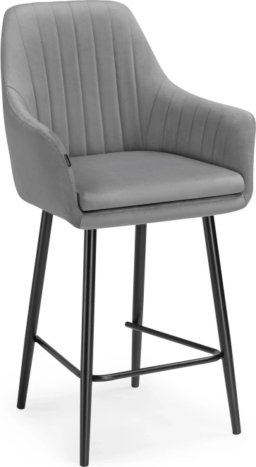 Полубарный стул Райнер, серый MR -11 / черный