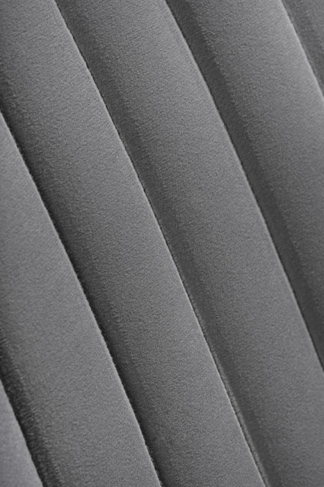 Стул Седа, мягкий, велюр темно-серый / черный