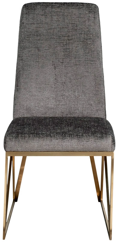 Стул 30C-20140, мягкий, серый / золото