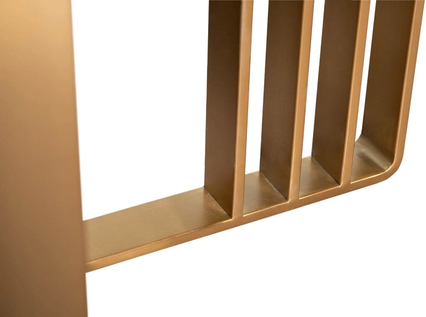 Обеденный стол Irelia, 220x98x75, МДФ,  черный / золотой