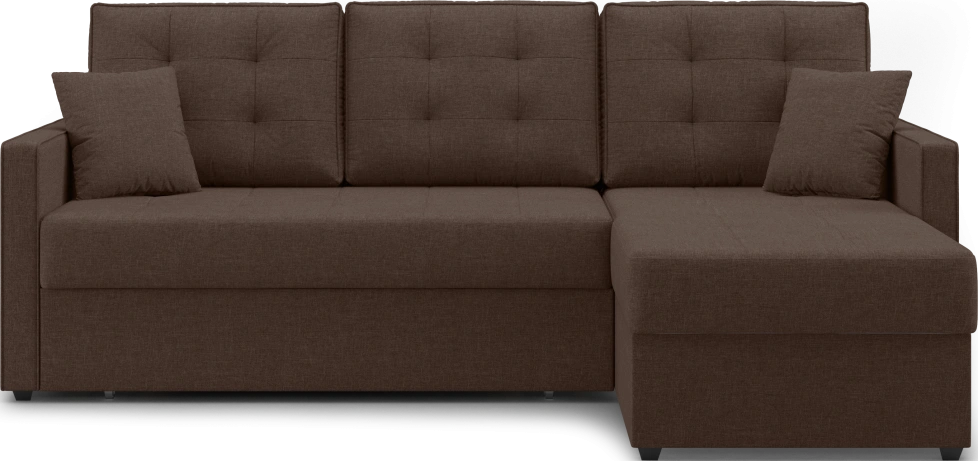 Диван угловой Фишер 2, модель 114, Savana Chocolate (коричневый)