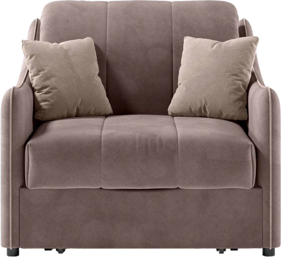 Кресло-кровать Дели 80, модель 032, Ultra Stone / Ultra Sand (коричневый)