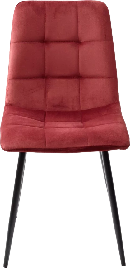 Стул Bari, мягкий, UF910-11 wine red, велюр, черный каркас
