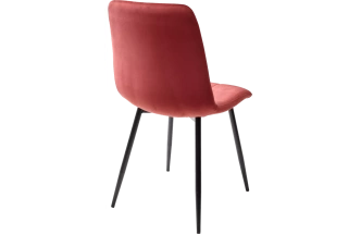 Стул Bari, мягкий, UF910-11 wine red, велюр, черный каркас